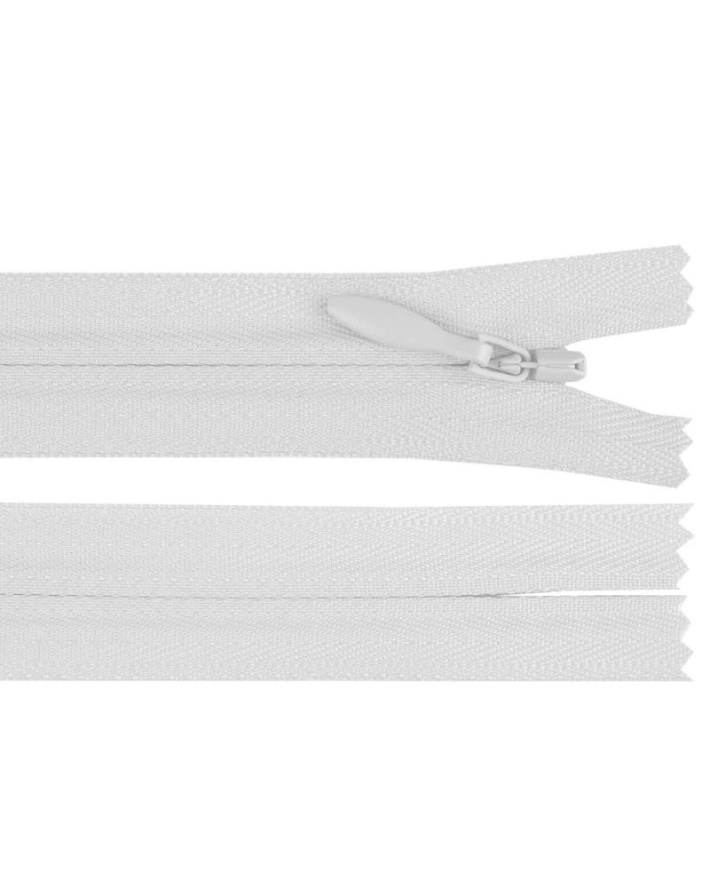 Špirálový zips skrytý YKK No 4 dĺžka 55 cm - 1 ks | Mimib
