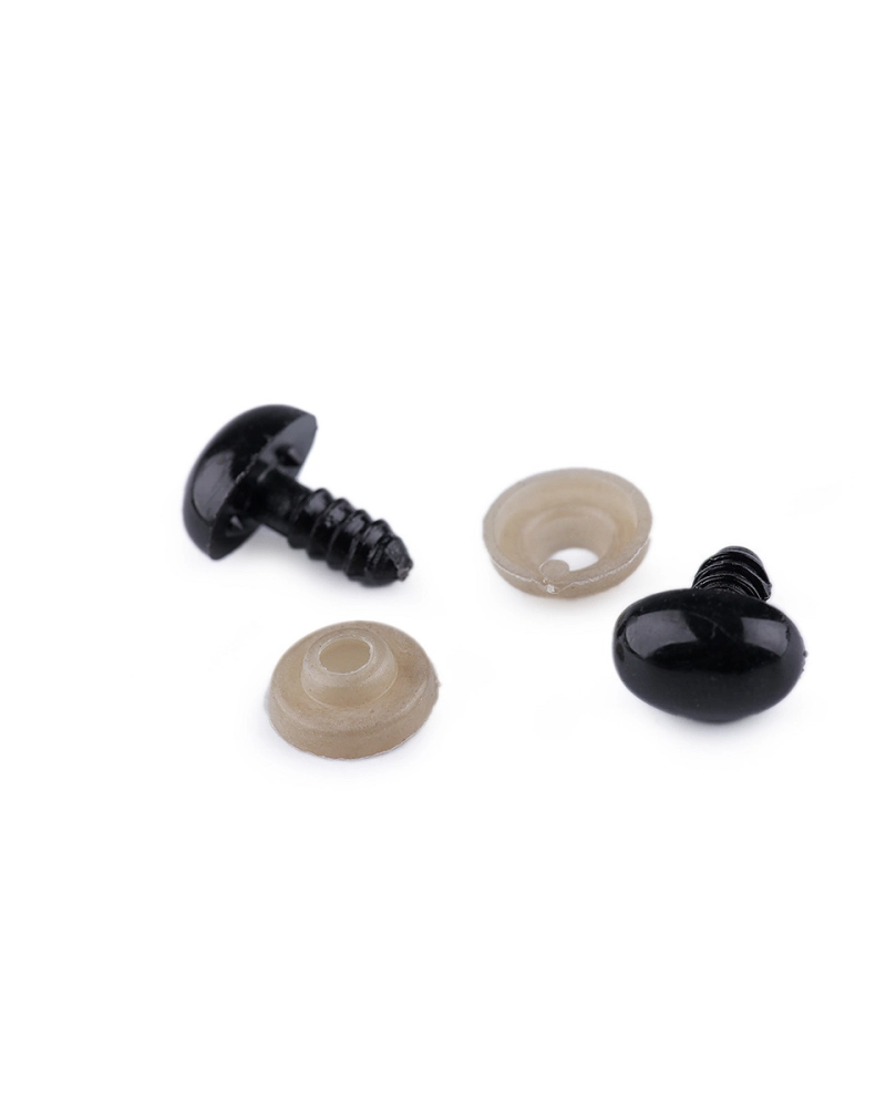 Ňufák / oči s poistkou 9x13 mm - 5 sada | Mimib