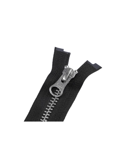 Zip kovový YKK No 5 deliteľný 2 jazdci / dvojcestný 80 cm na kožené bundy - 1 ks | Mimib