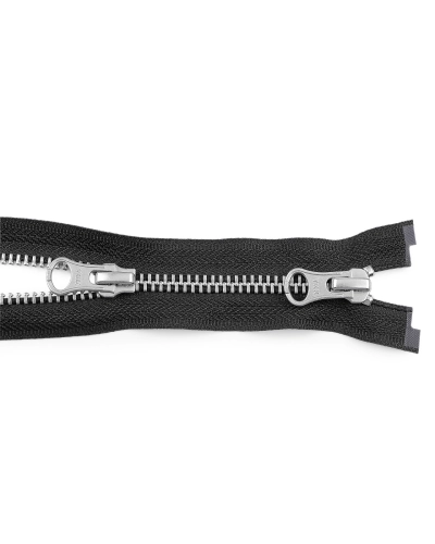 Zip kovový YKK No 5 deliteľný 2 jazdci / dvojcestný 90 cm na kožené bundy - 1 ks | Mimib