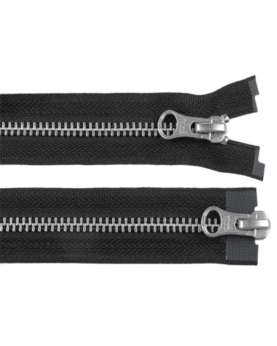 Zip kovový YKK No 5 deliteľný 2 jazdci / dvojcestný 90 cm na kožené bundy - 1 ks | Mimib