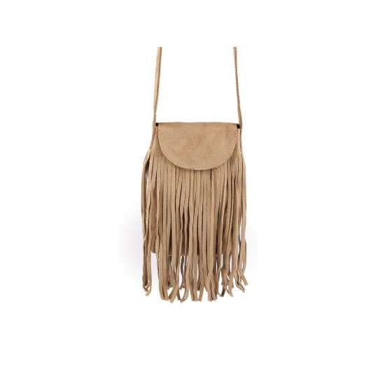 Festivalová kabelka so strapcami imitácia brúsenej kože 15x20 cm - 1 ks | Mimib