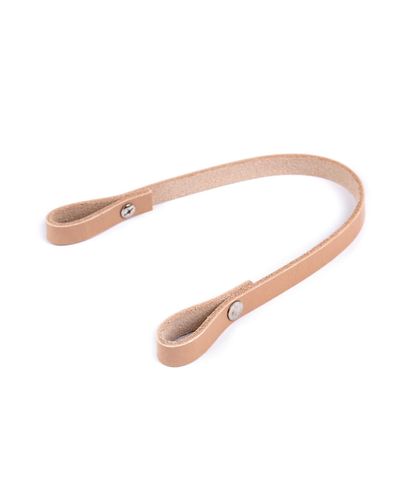 Kožené ucho na kabelku šírka 1 cm dĺžka 30 cm - 1 ks | Mimib