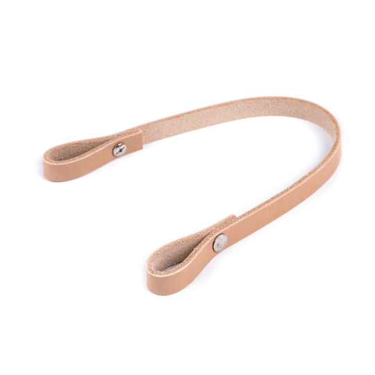 Kožené ucho na kabelku šírka 1 cm dĺžka 30 cm - 1 ks | Mimib