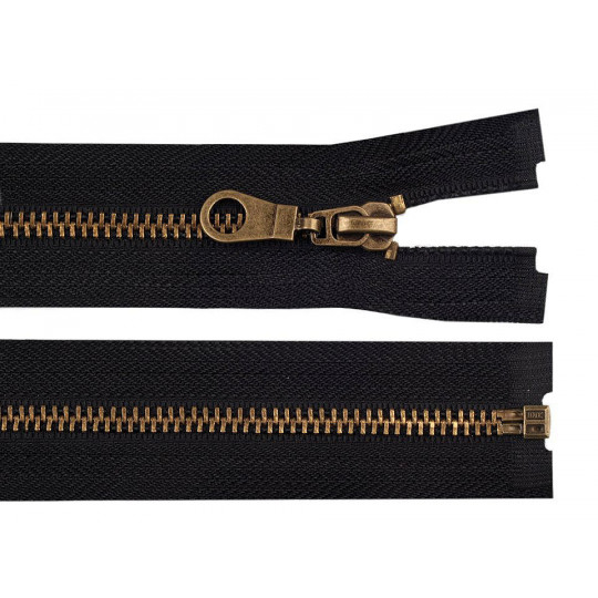 Vörösréz cipzár szélesség 6 mm hossza 50 cm dzsekibe | Mimib