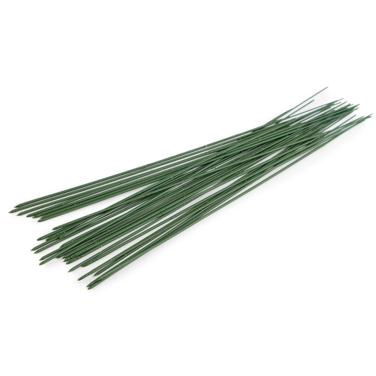 Floristická plastová stonka / drôt dĺžka 30 cm - 30 ks | Mimib