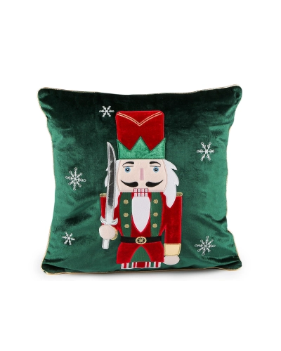 Vianočná zamatová obliečka na vankúš luskáčik 43x43 cm - 1 ks | Mimib