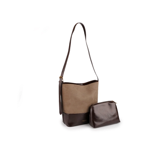 Kabelka imitácia brúsená koža s puzdrom 32x28 cm - 1 ks | Mimib