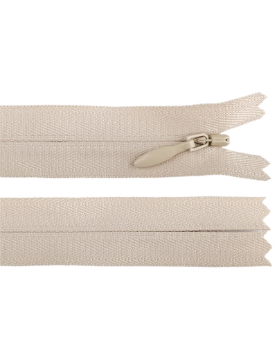 Špirálový zips skrytý YKK No 4 dĺžka 25 cm - 1 ks | Mimib