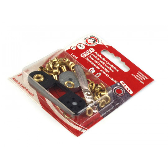 Ringli alátéttel belső Ø4 mm / külső Ø8 mm összeütő és lyukasztó | Mimib