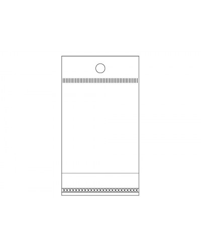 PP ragasztócsíkos celofán bopp tasak 5x10 cm akasztóval | Mimib