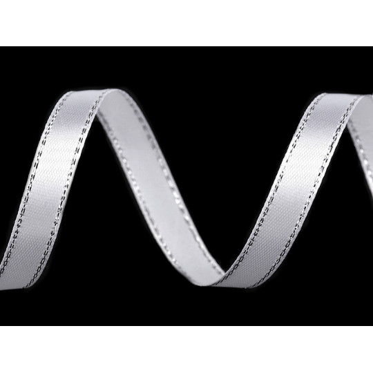 Atlasz szalag lurexszel szélessége 10 mm karácsonyi | Mimib