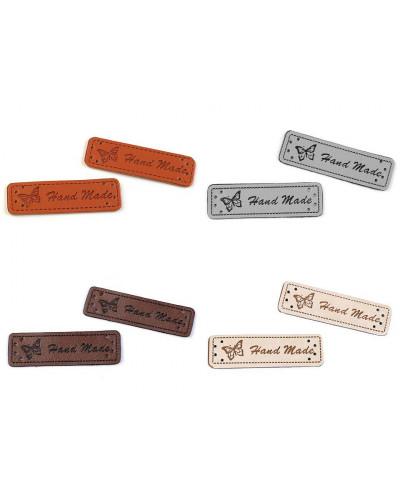 Műbőr cédula / dísz / Handmade 15x50 mm | Mimib