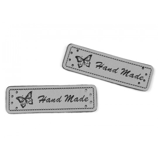 Műbőr cédula / dísz / Handmade 15x50 mm | Mimib