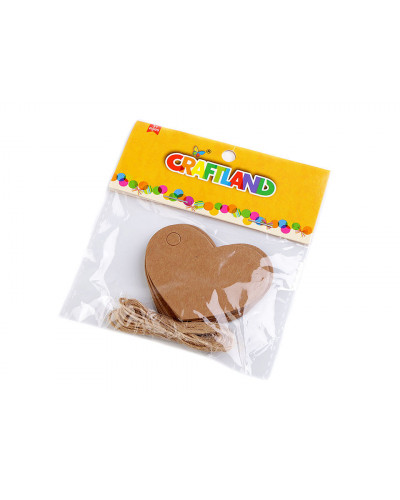 Cimke / névkártya juta madzaggal karácsonyfa, szív, maci, csipesz | Mimib