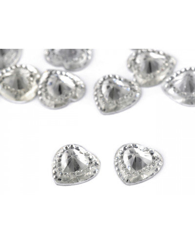 Csiszolt szív és kövek felragasztható | Mimib