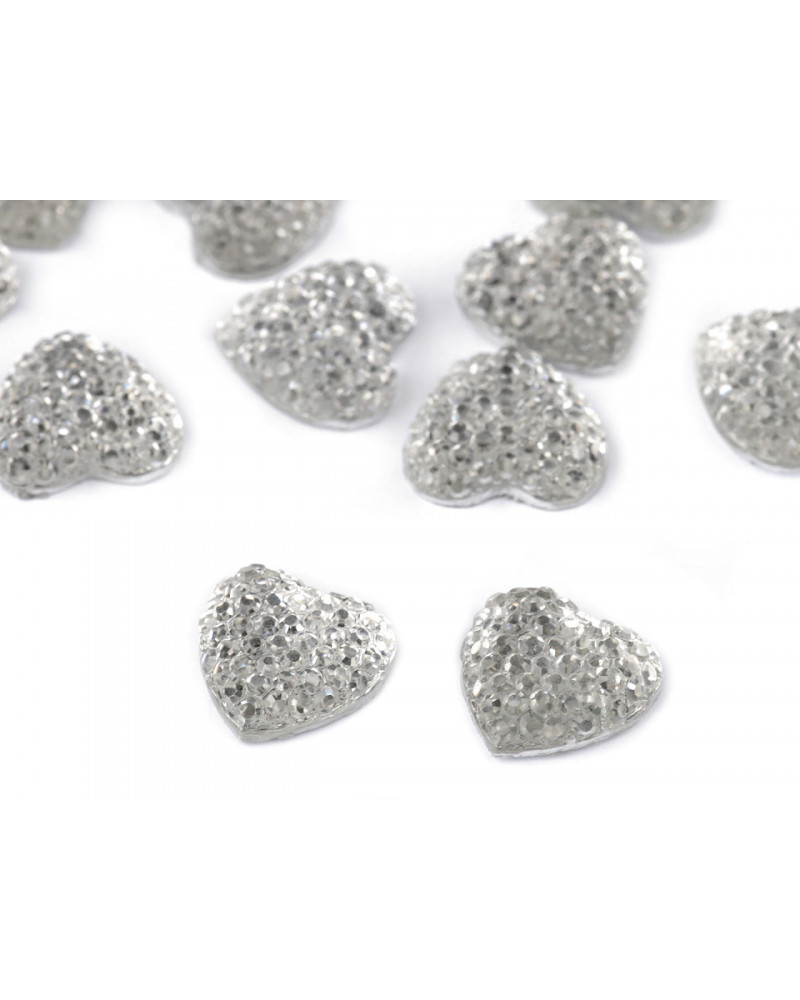 Csiszolt szív és kövek felragasztható | Mimib