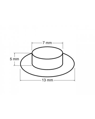 Ringli alátéttel belső Ø7 mm / külső Ø13 mm | Mimib