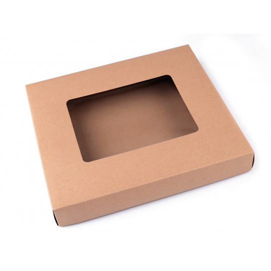 Ablakos ajándékdoboz süteményes | Mimib