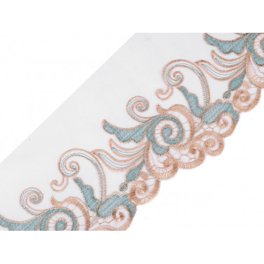 Horgolt paszomány monofilen lurexxel szélessége 18 cm | Mimib