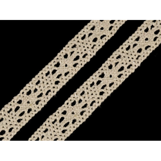 Pamut csipke szélessége 11 mm pálcás | Mimib