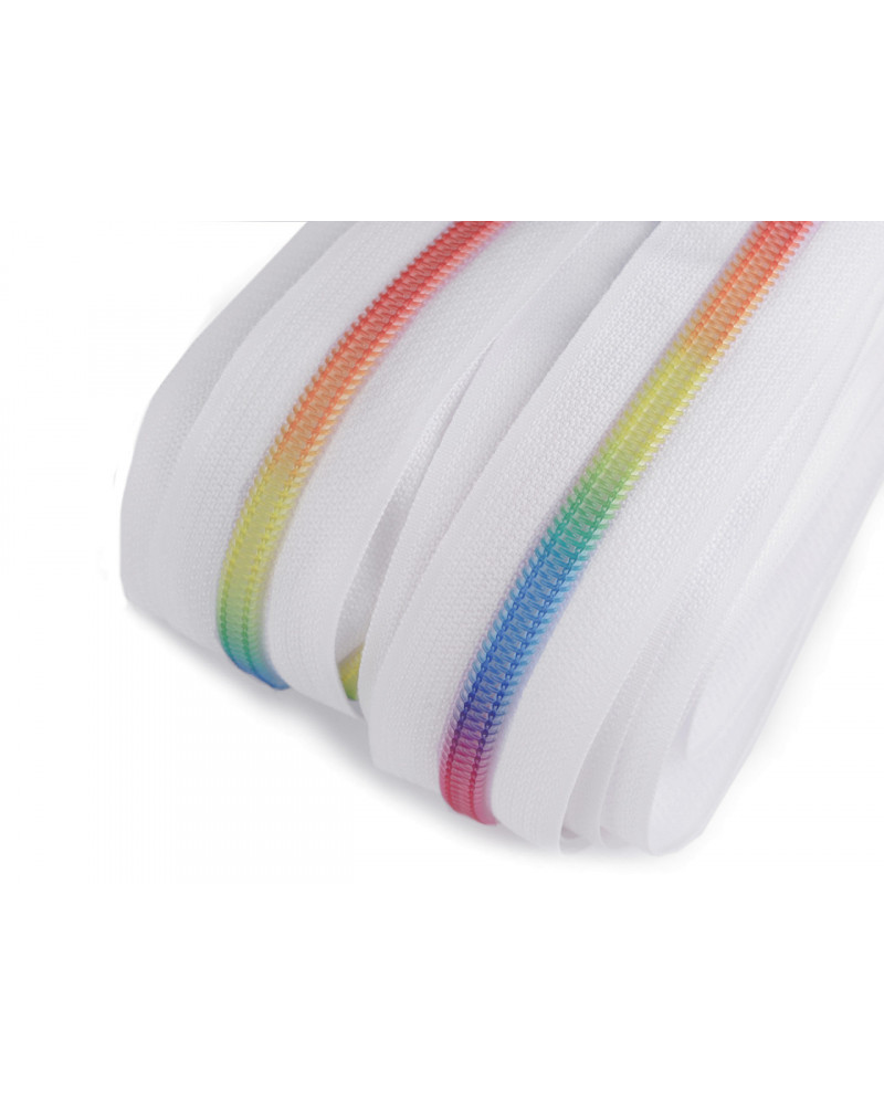 Szivárványos rejtett spirálcipzár No 5 folyóméter | Mimib