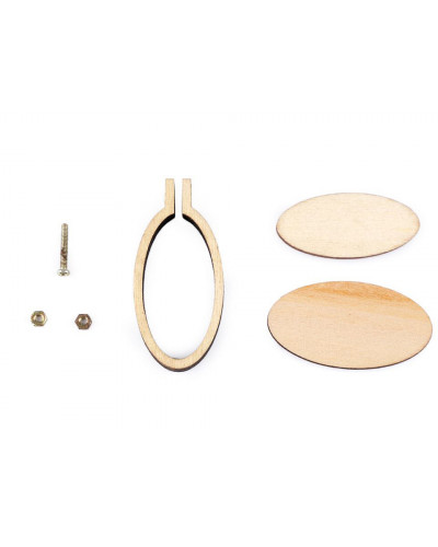 Kis fa karika / hímző medál szív, ovál és karika | Mimib