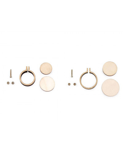 Kis fa karika / hímző medál szív, ovál és karika | Mimib