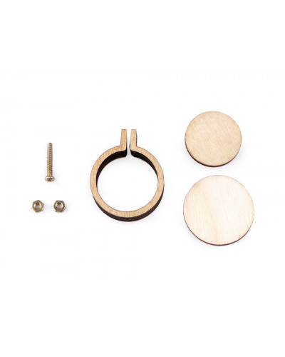 Kis fa karika / hímző medál szív, ovál és karika | Mimib