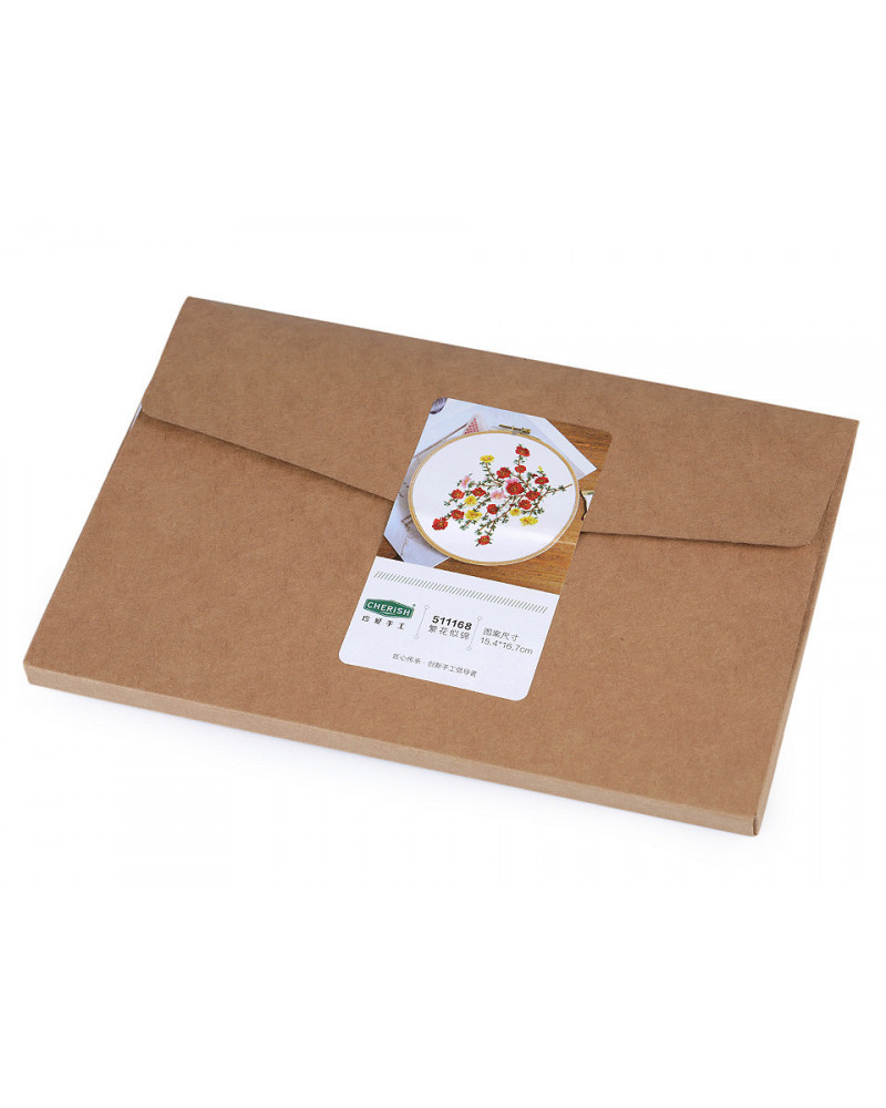 Hímző ajándék készlet virágcsokor | Mimib