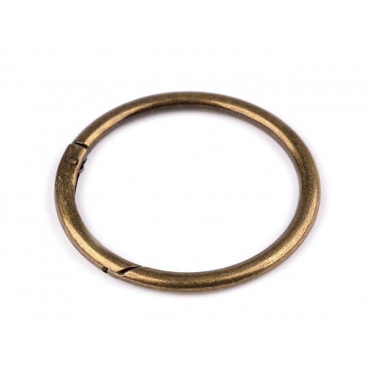 Karabiner gömbölyű táskára való / karika kulcsra Ø50 mm nagy | Mimib