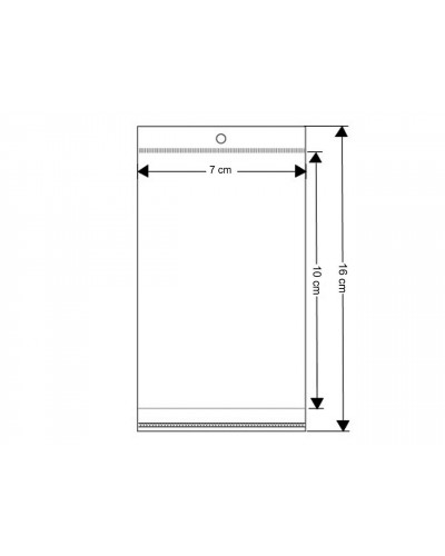 PP ragasztócsíkos celofán tasak jellegű BOPP tasak 7x10 cm | Mimib