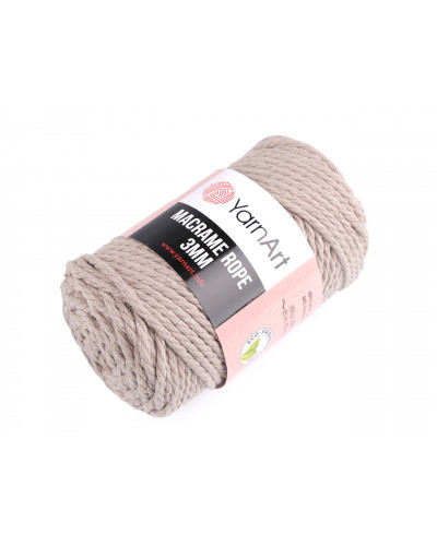 Kötőfonal Macrame Rope 3 mm 250 g | Mimib