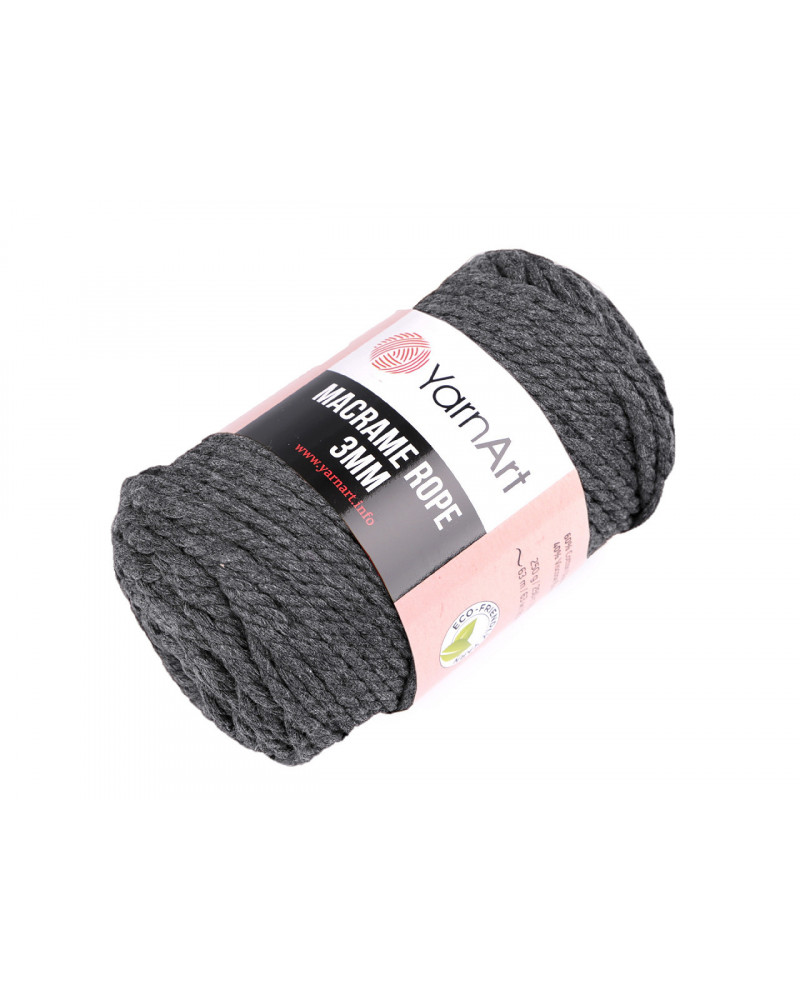 Kötőfonal Macrame Rope 3 mm 250 g | Mimib