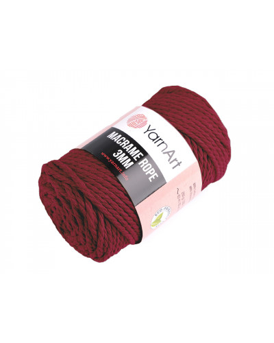 Kötőfonal Macrame Rope 3 mm 250 g | Mimib