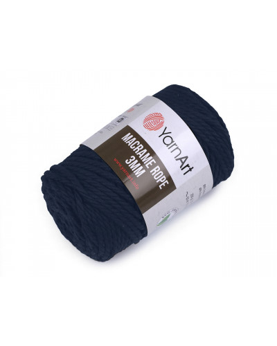 Kötőfonal Macrame Rope 3 mm 250 g | Mimib