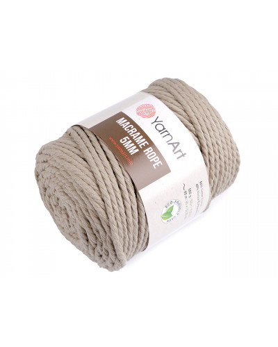 Kötőfonal Macrame Rope 5 mm 500 g | Mimib