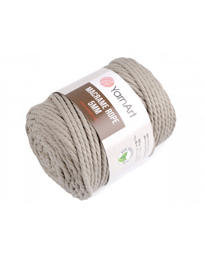 Kötőfonal Macrame Rope 5 mm 500 g | Mimib