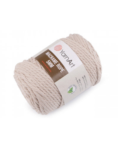 Kötőfonal Macrame Rope 5 mm 500 g | Mimib