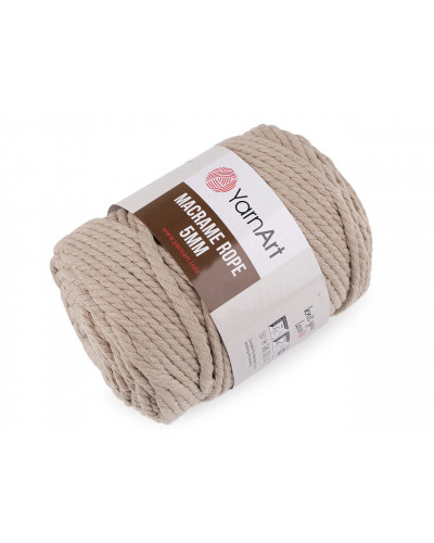 Kötőfonal Macrame Rope 5 mm 500 g | Mimib