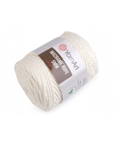 Kötőfonal Macrame Rope 5 mm 500 g | Mimib