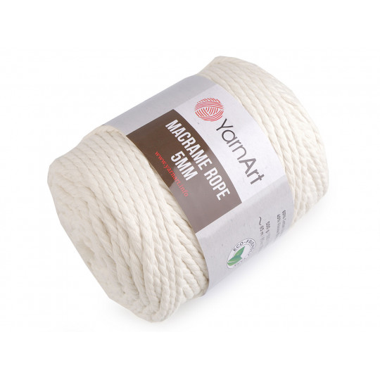 Kötőfonal Macrame Rope 5 mm 500 g | Mimib