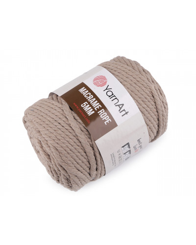 Kötőfonal Macrame Rope 5 mm 500 g | Mimib