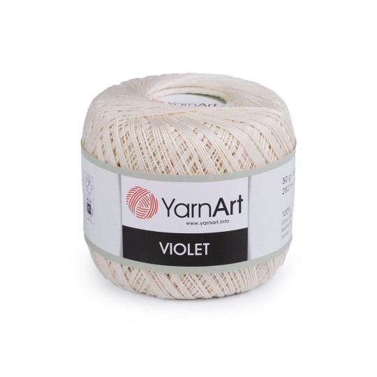 Pamut fonal horgolásra Violet 50 g | Mimib