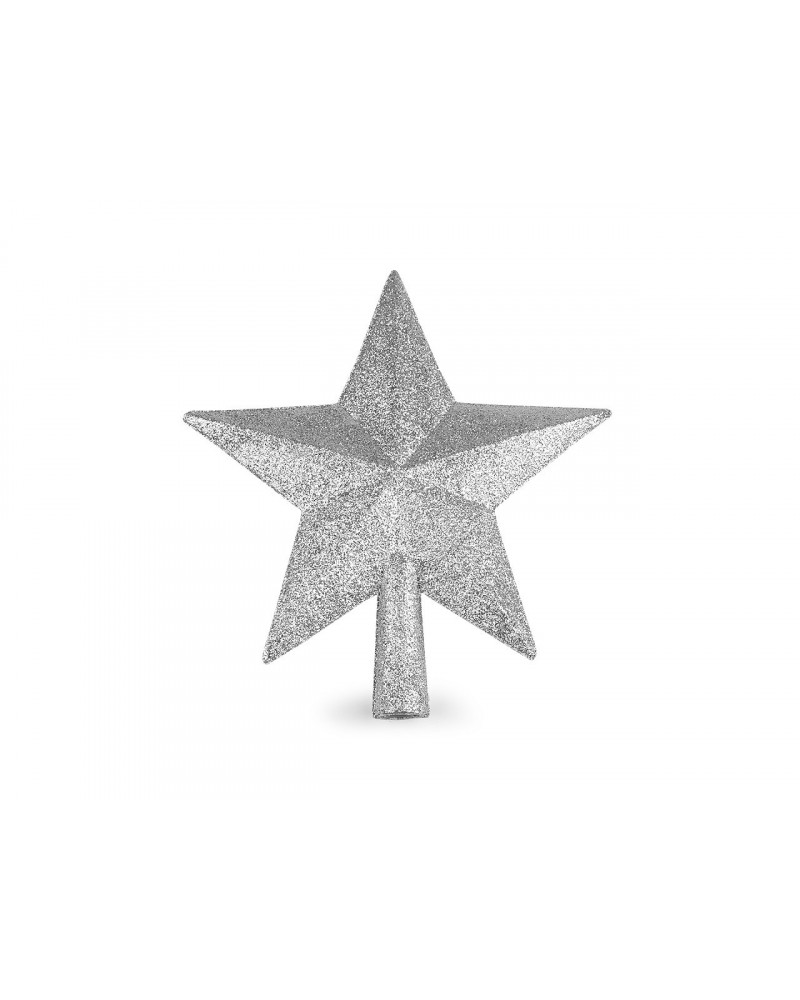 Karácsonyi csillag fára glitterekkel | Mimib