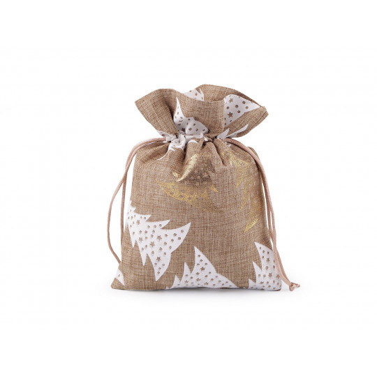 Karácsonyi dekorációs zsákocska 14x19 cm | Mimib