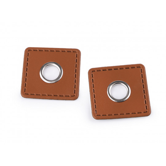 Ringli bőr négyzett rávarrásra 10 mm | Mimib