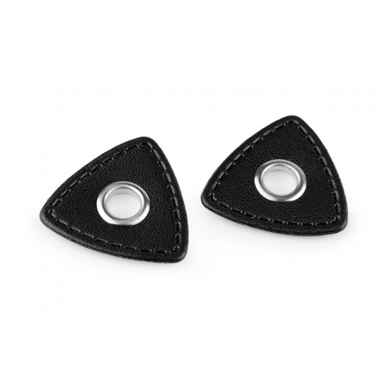 Ringli bőr háromszög varrható 8 mm | Mimib