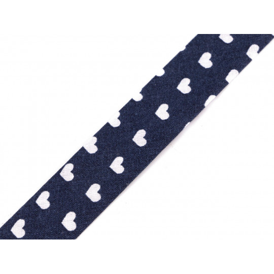 Ferde sáv pamut mintával szélessége 20 mm bevasalt | Mimib