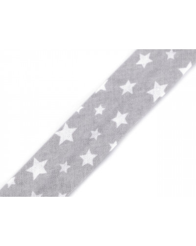 Ferde sáv pamut bolyt, kockaminta, csillag szélessége 20 mm vasalt | Mimib